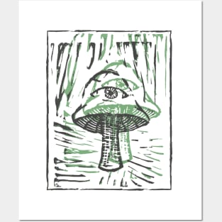 3rd Eye Mushroom Posters and Art